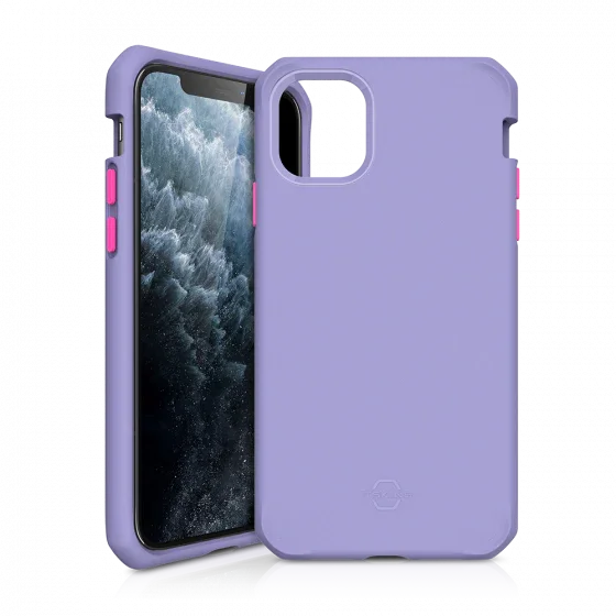 Itskins Supreme Solid iPhone 11 Pro Cover - Light Purple & Fushia - Tashqila Itskins Supreme Solid iPhone 11 Pro Cover - Light Purple & Fushia - Tashqila